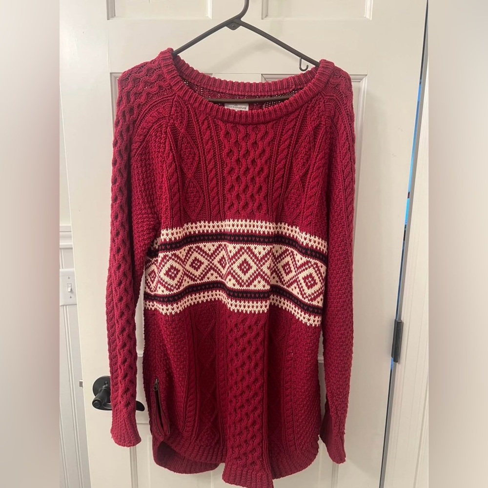 LL Bean Fisherman Sweater-Oversized M